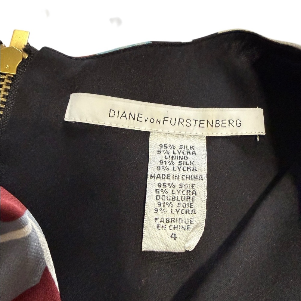 Diane Von Furstenberg Silk Capreena Mini Dress size 4 - Picture 2 of 8